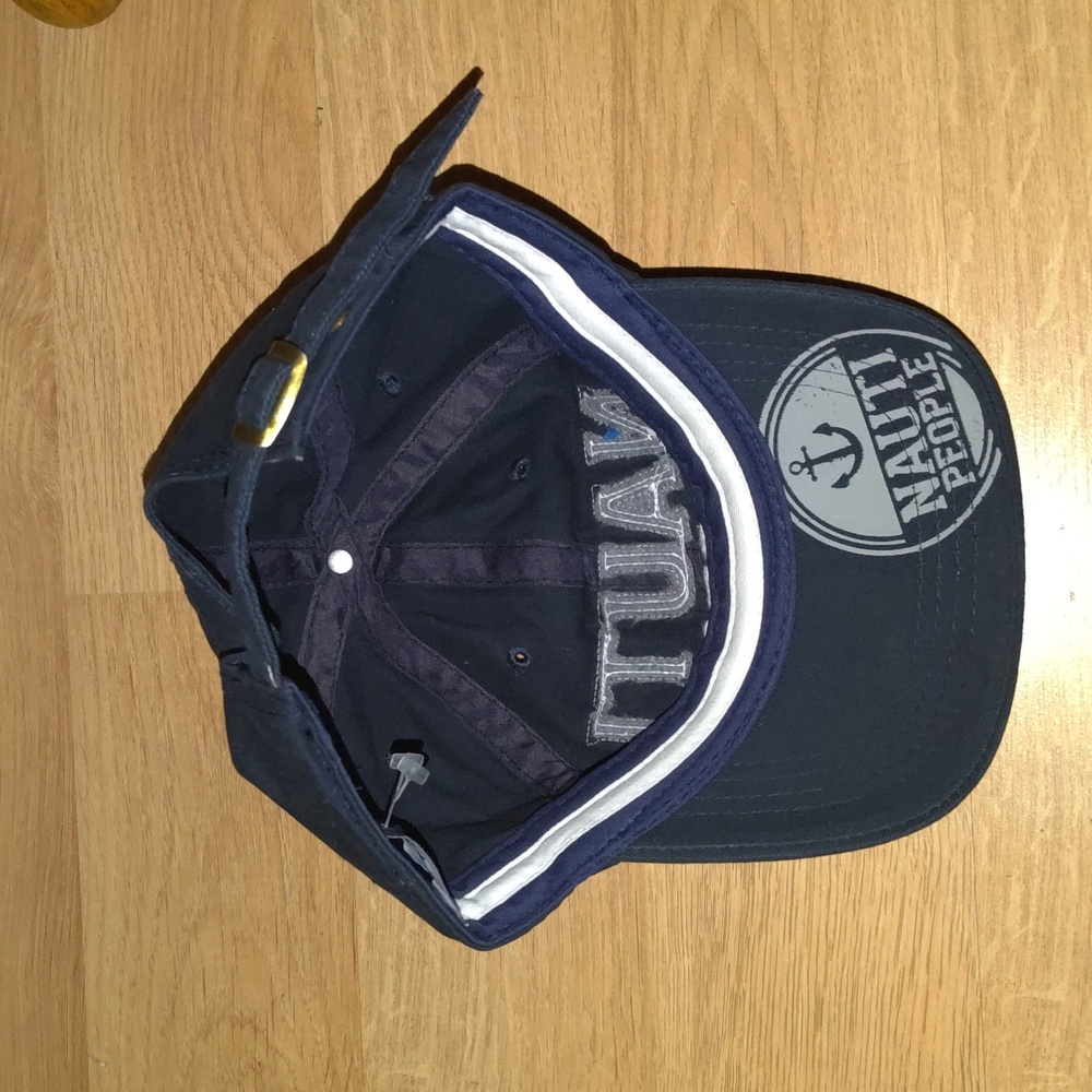 Nauti People Embroidered Adjustable Strapback Baseball Hat View 6